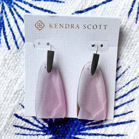 New Kendra Scott Violet Maize Drop Earrings - Picture 12 of 13